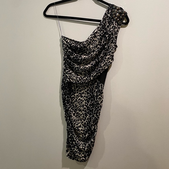 One Shoulder Cut Out Dress - Picture 1 of 4